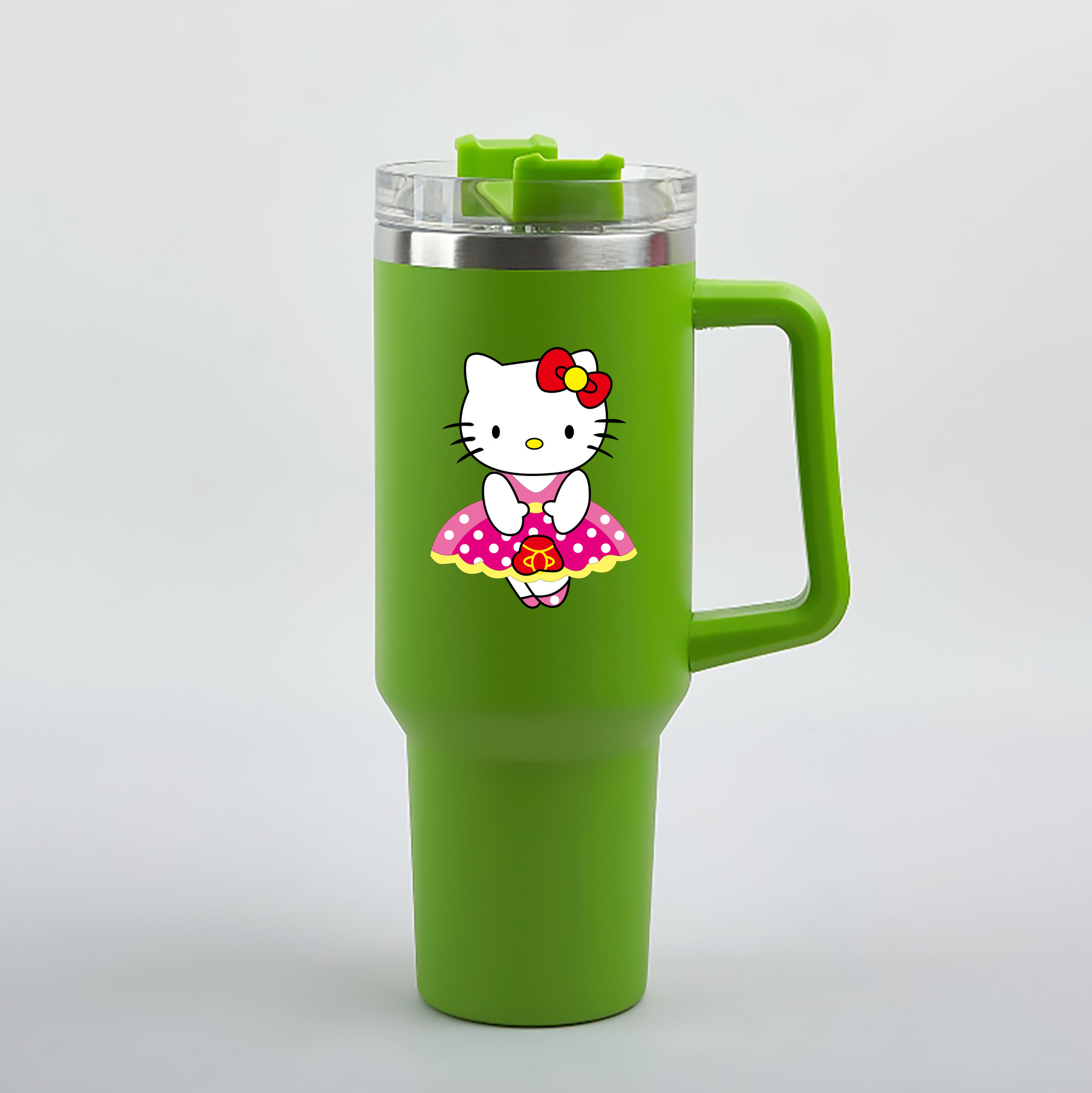 （画像用） Hello Kitty ハローキティ 1200mL車用タンブラー（カラープリント）